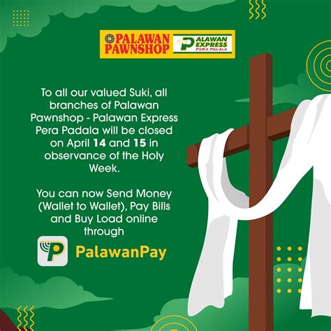 is palawan open on holy week|Palawan Pawnshop.